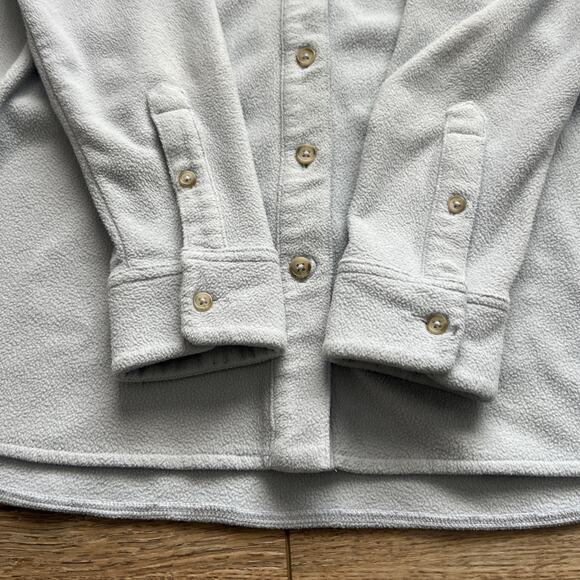 Madewell MWL Shirt-Jacket Womens XS Fleecelayer Shacket Blue Button Front Casual - Picture 9 of 10